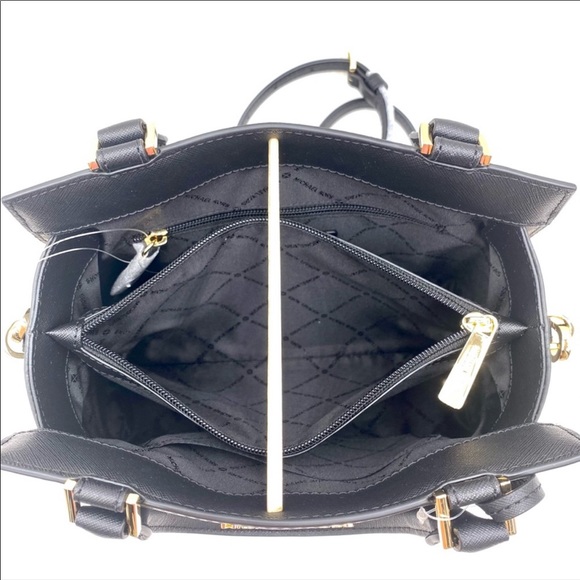 Michael Kors Medium Prism Satchel Black - Picture 11 of 16